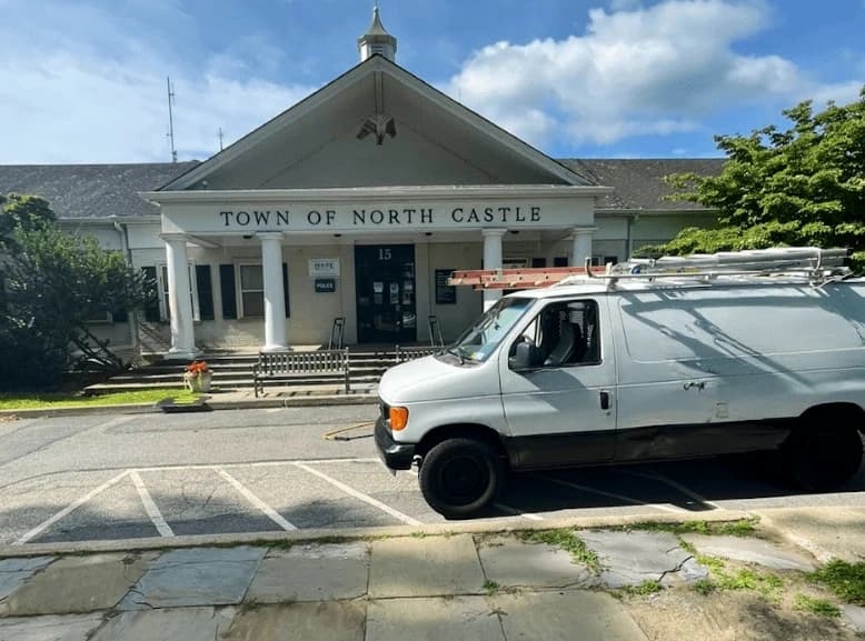 Hudson Power Washing commercial cleaning team at work in Hudson business district